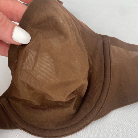 Skims Sheer Fits Everybody Unlined Underwire Bra Smokey Quartz 38A NWT - Picture 2 of 5